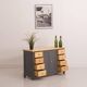 Side chest of drawers with drawers and hinged doors, fully restored