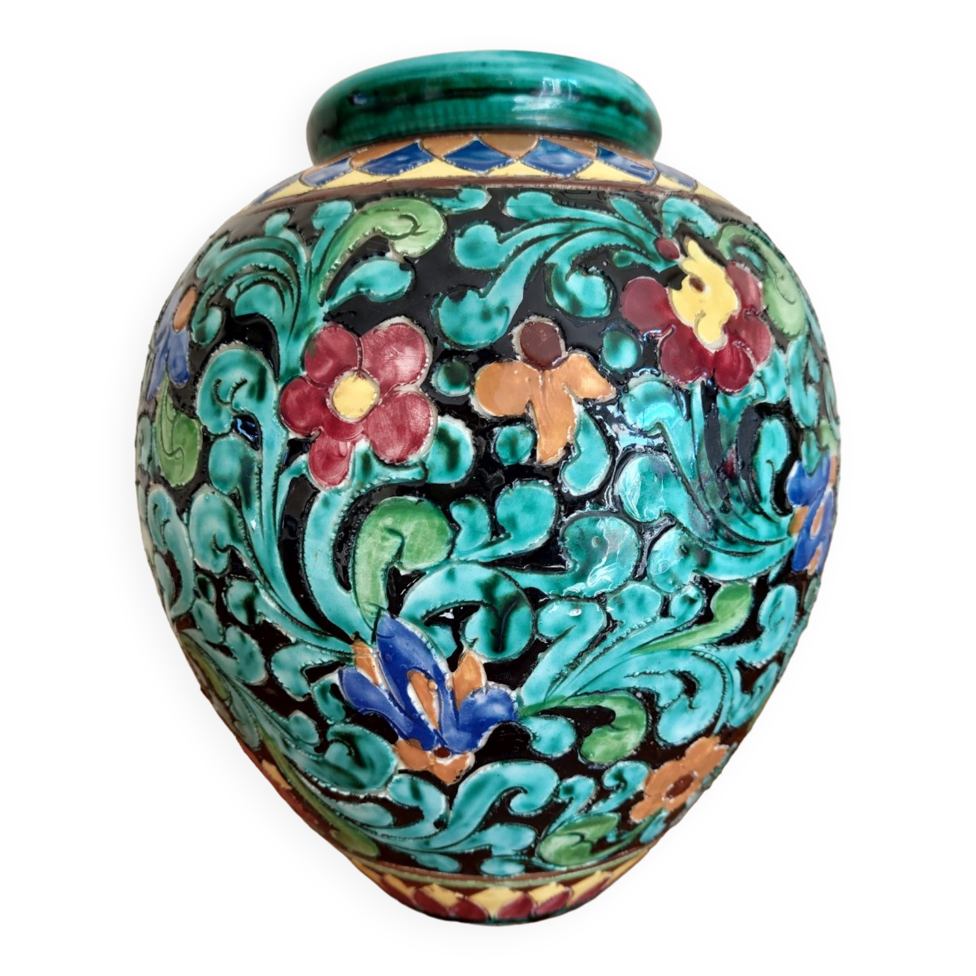 Large Monaco Cerart Vase 1950 1960