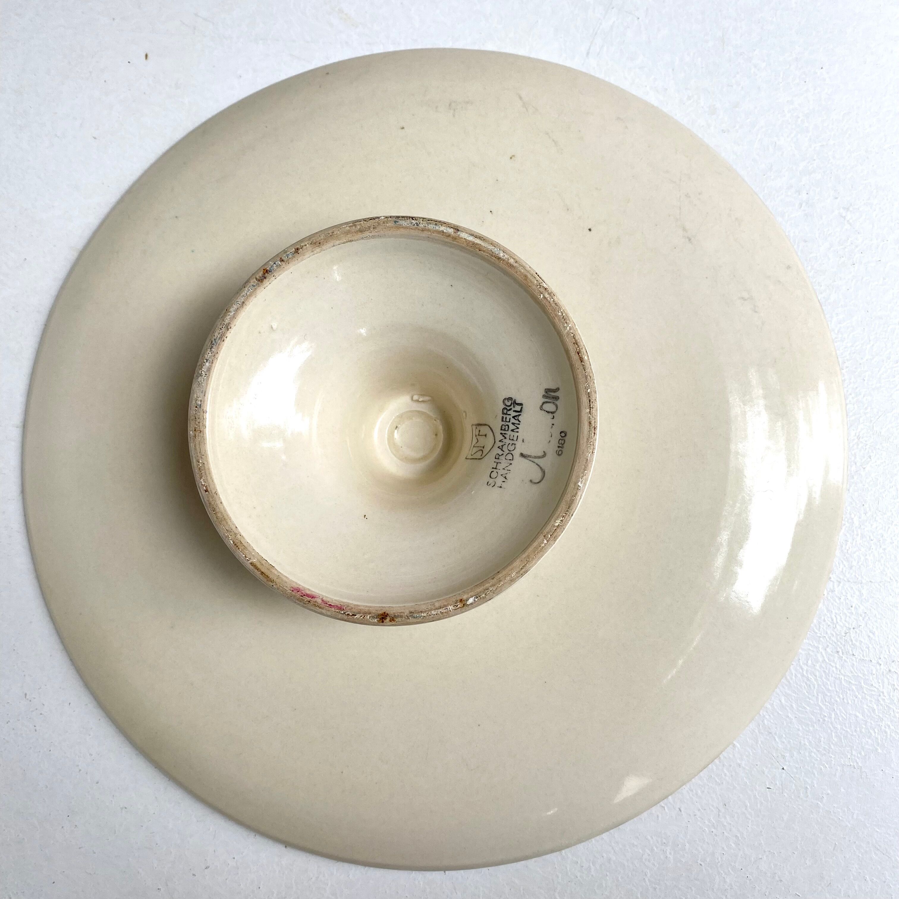 Vintage footed pie dish