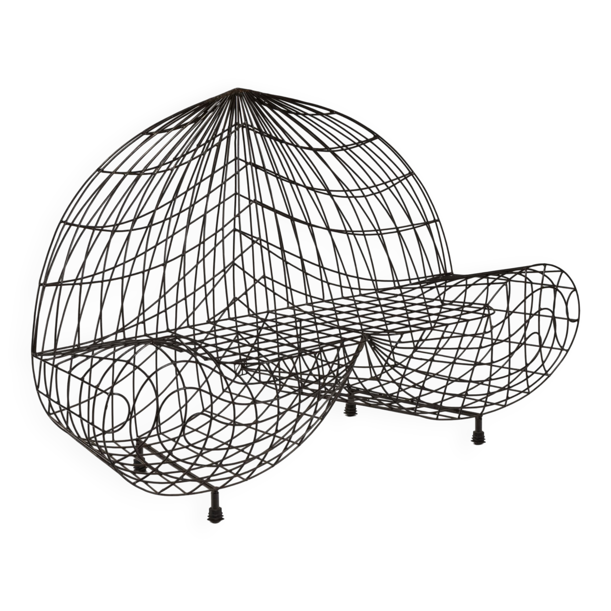 Vintage canapé Cuore, Minimalisti series, design by Anacleto Spazzapan, iron.