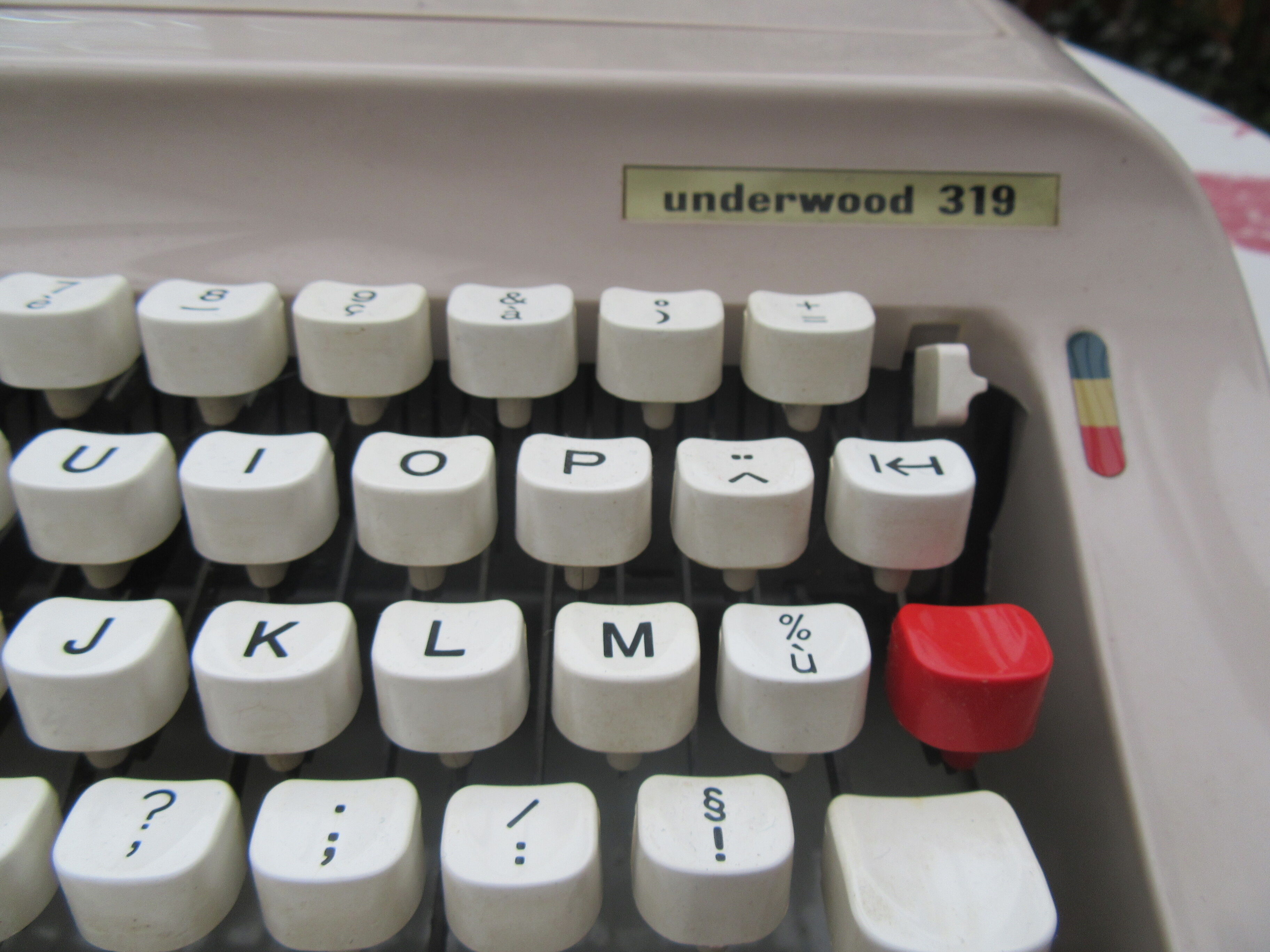 Typewriter underwood 319