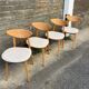 (Lot) 4 chaises Baumann Fontania (restaurées) 1960