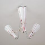 Nickel-plated chandelier Zukov, 1970s