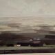 Oil on panel original Swedish - "House in a flat landscape" by Evert Färhm - Dated 1968 - vintage and framed - 81 × 68 cm (31.9" × 26.8")