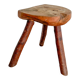 Tabouret de vacher en bois massif