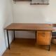 Teak and steel desk