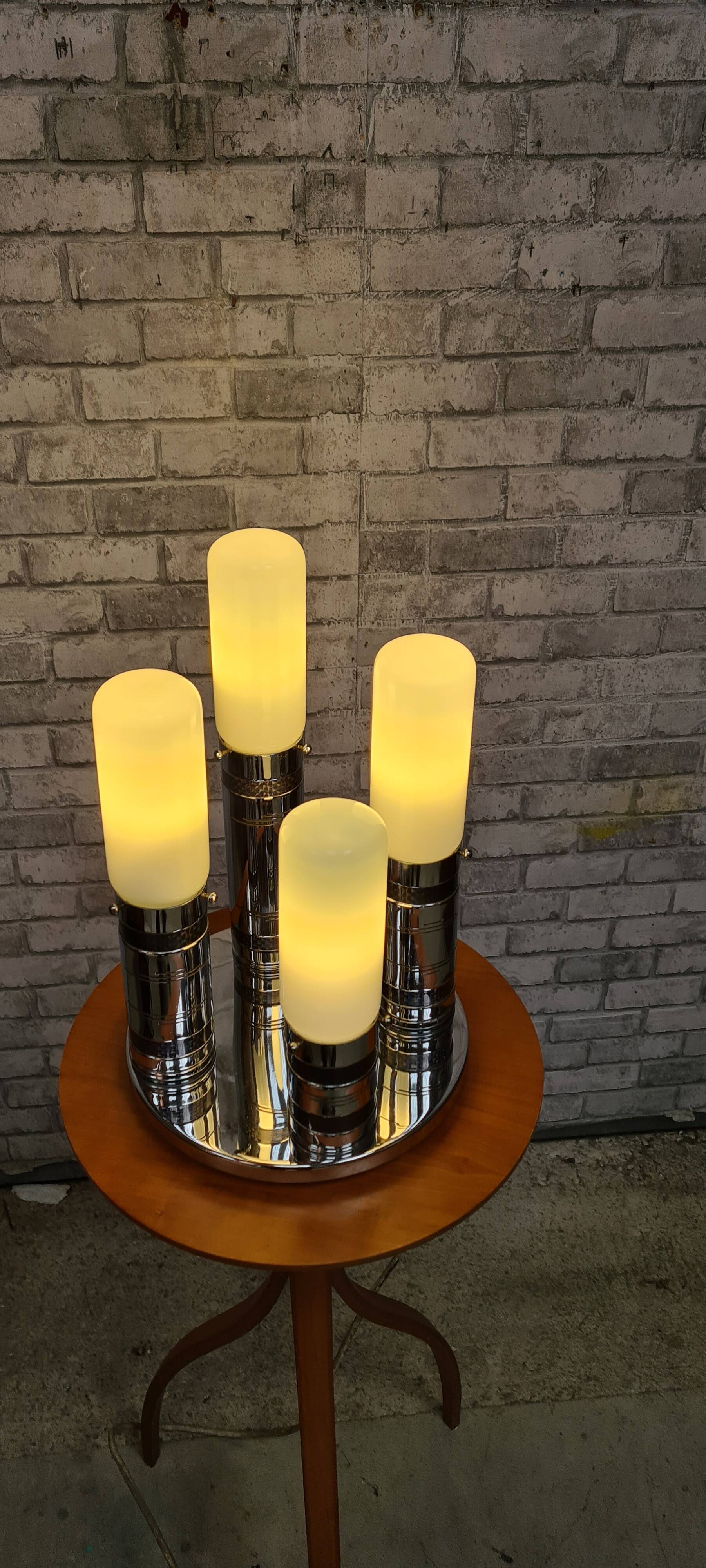 Space Age lamp in Murano glass in the Carlo Nason style, Mazzega, Italy, 1970