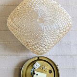 Plafonnier ambré vintage (L-0186)