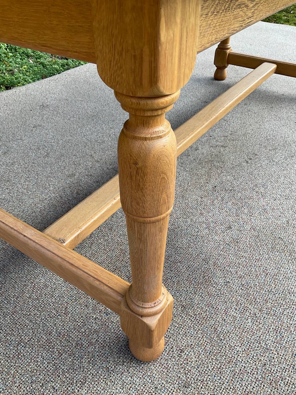 Solid oak farmhouse table