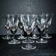 Set of 8 cerdagne wine glasses in cut crystal from saint louis h13cm
