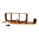 Czech Decorative Shelves attributed to Ludvik Volak , 1960s, Set of 3