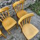 Set of 6 Luterma beech chairs, 1950.