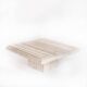 Large vintage travertine marble coffee table. Italy, 1980s
