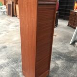 Simple mahogany notary filing cabinet