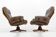 Scandinavian armchairs leather 1970 s