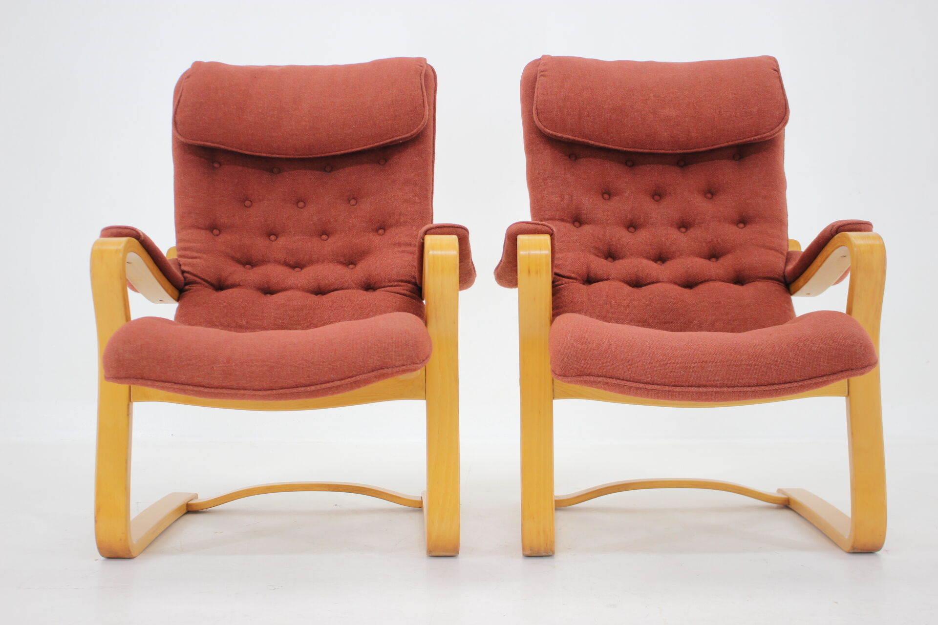 1970s Gustav Axel Berg Pair of 'Peter' Easy Chairs by Bröderna Andersson,Sweden
