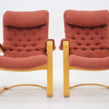 1970s Gustav Axel Berg Pair of 'Peter' Easy Chairs by Bröderna Andersson,Sweden