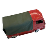 Red Renault estafette guided by a wire