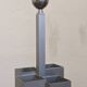 Aluminum umbrella stand by Walter & Moretti, France circa 1970