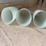 3 asymmetrical glass globes