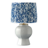Royal Delft blue and white ceramic table lamp, handmade in the Netherlands, made to order.