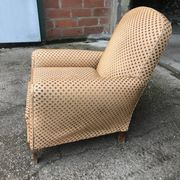 Fauteuil club velours 1970