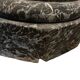 Pair of black and green scagliola columns from the 19th century.