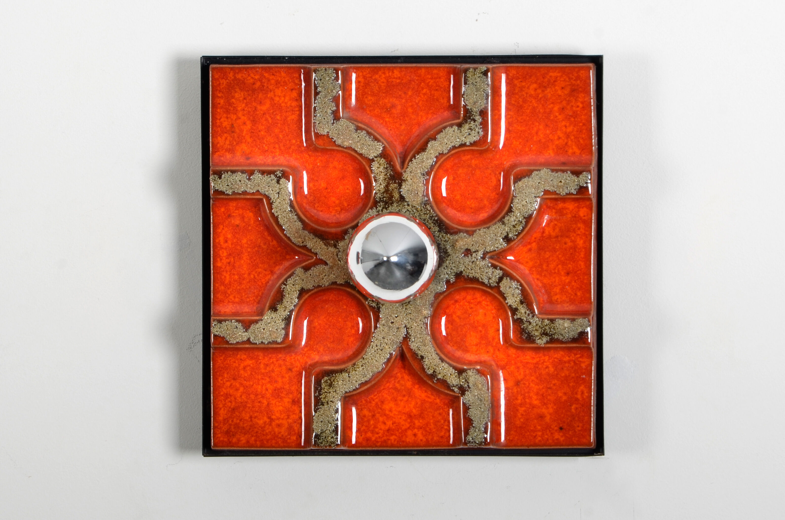 Set of 2 Fat Lava  wall sconces, 1970s