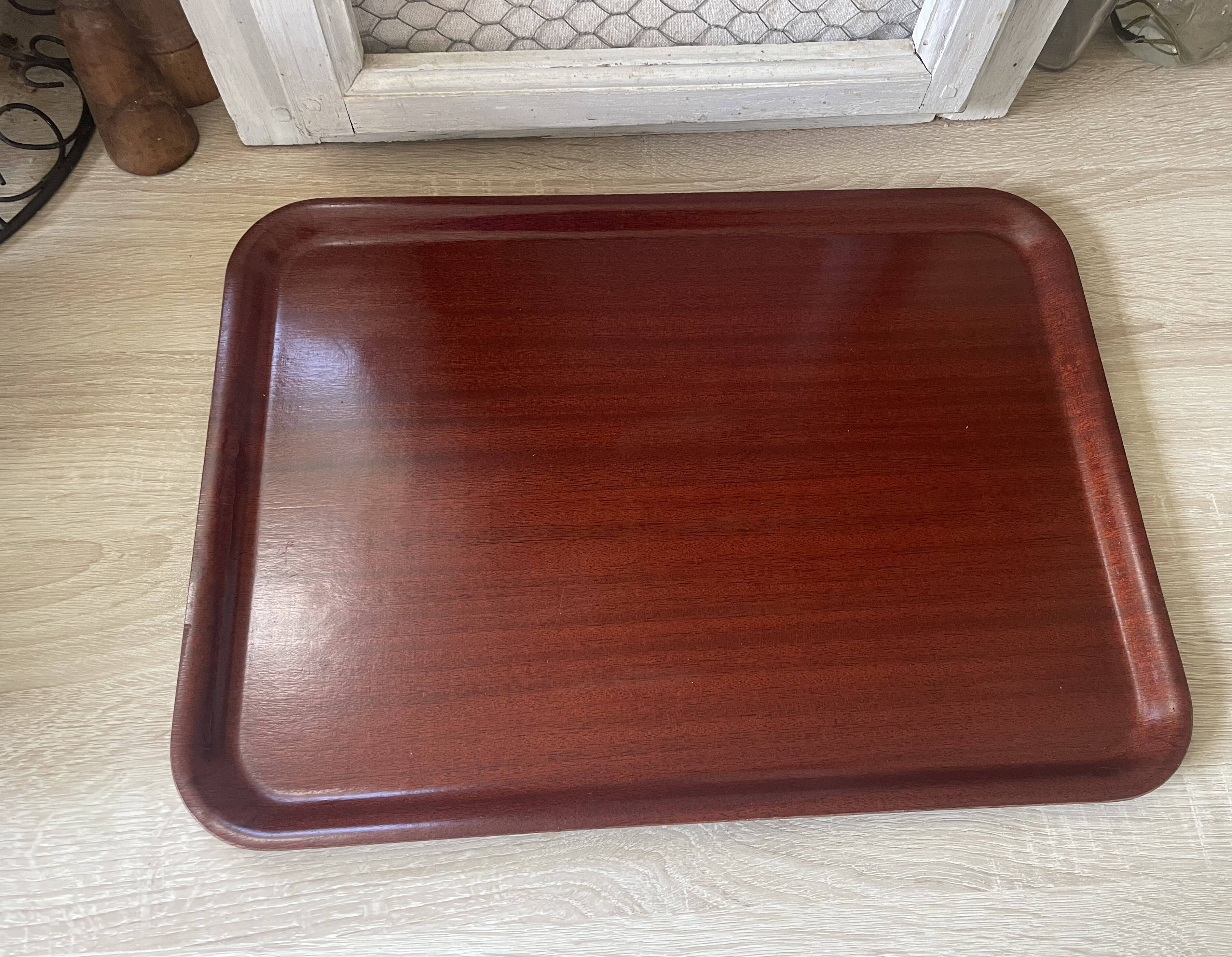 Vintage post-formed teak top