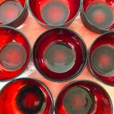Vintage tinted glass bowls