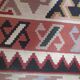 Large geometric kilim rug pure wool 160 x 290 cm