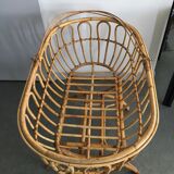Rattan cradle