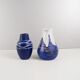 Vases set in blue white