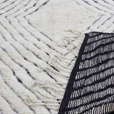 Handwoven traditional Berber wool rug, size 140 x 260 cm