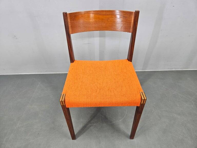 Set of Four Rare Teak PIA Chairs by Poul Cadovius, Girsberger, Denmark, 1960s
