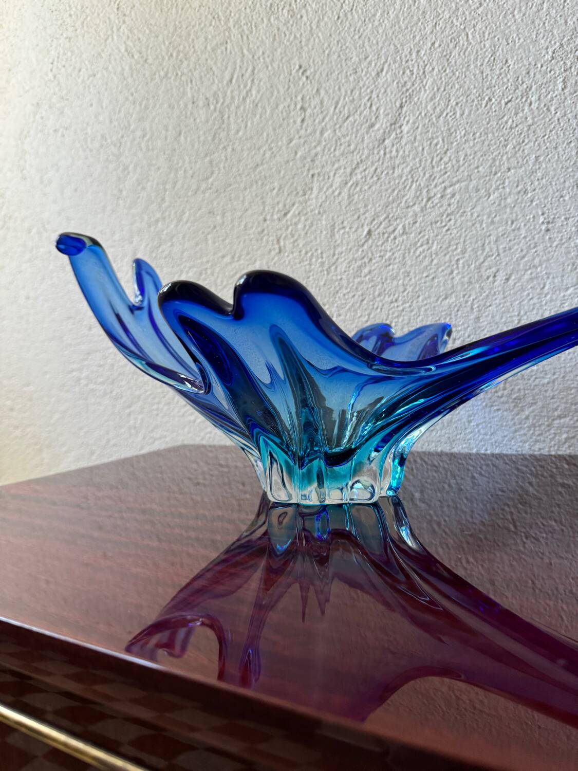 Blue crystal cup from the 60s
