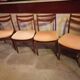 Set of 4 Scandinavian teak chairs 1960 fabric