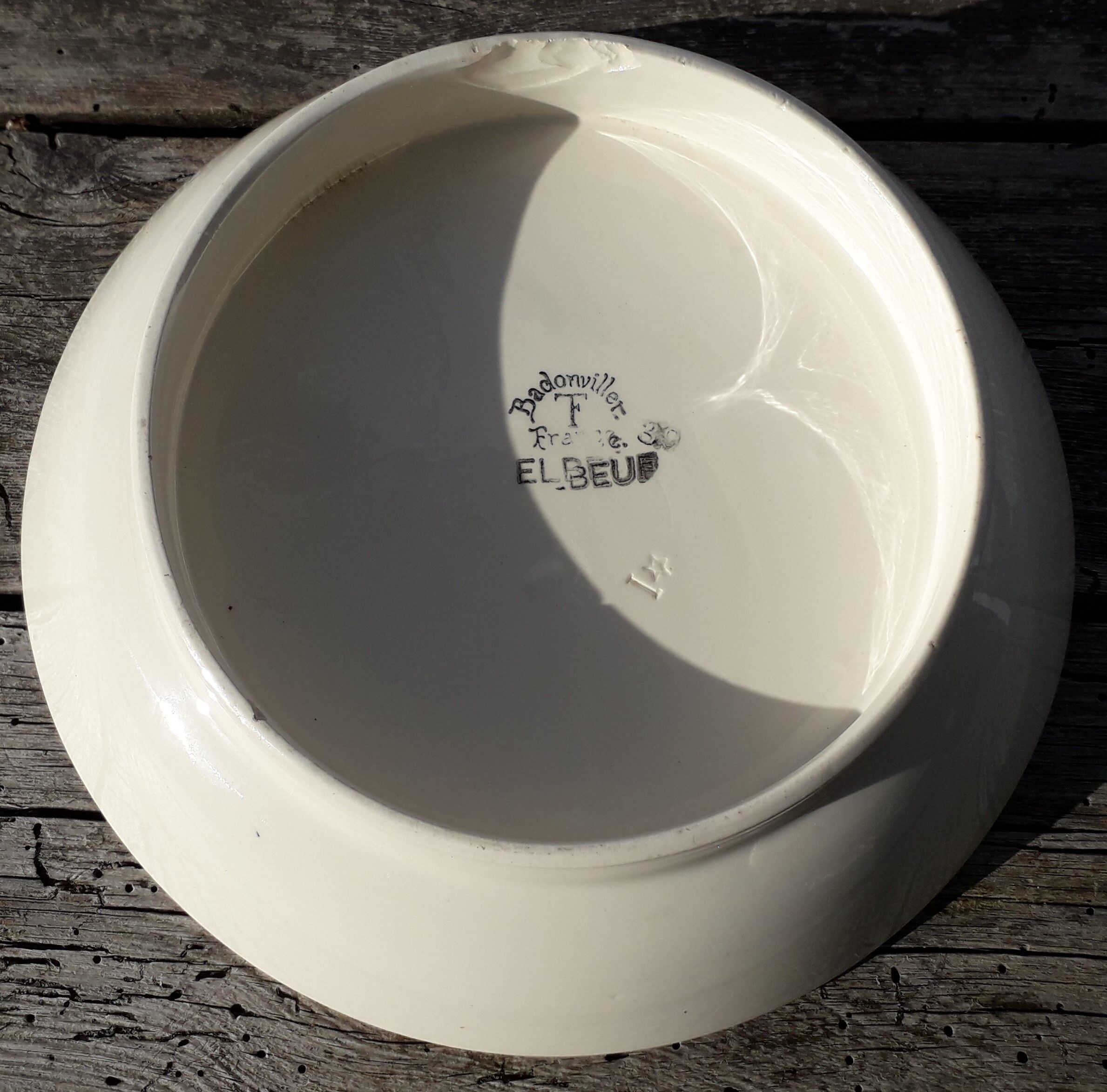 Art deco earthenware compotier