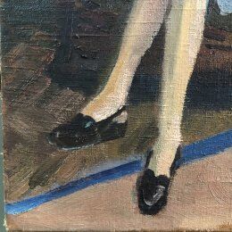 Old table 50's "reading"