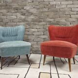 Pair of cocktail armchairs 1960