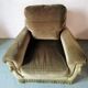 Paire de fauteuils en velours "Jean Roche "