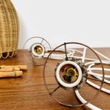 Wicker and Bamboo Cascading Lamp
