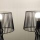 Pair of black modernist design lamps