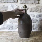 Stoneware bottle lamp base