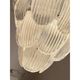 Contemporary Diamanted Trasparent “Petals” Murano Glass Chandelier by Simoe