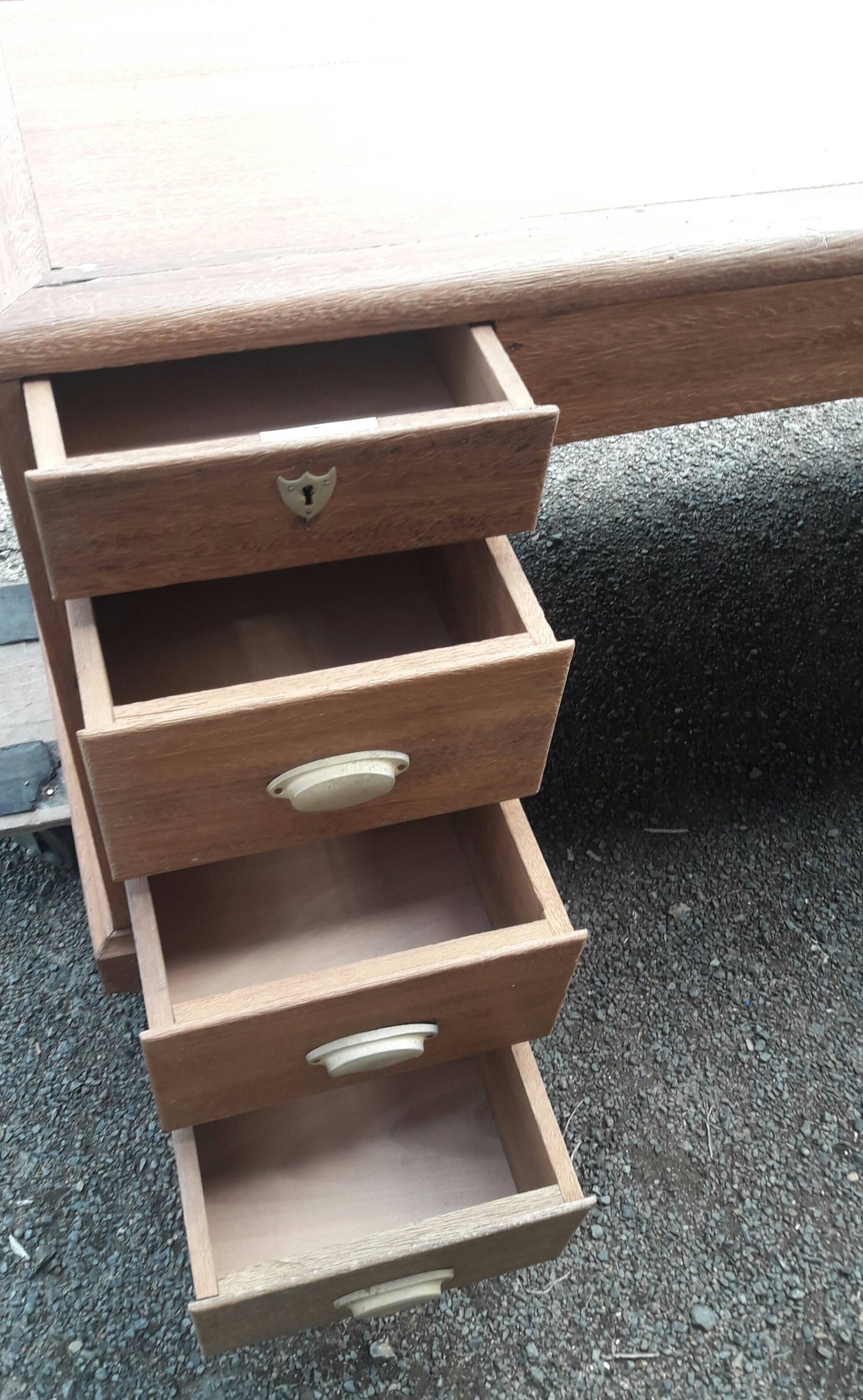 Exotic wood counter desk