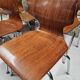 Lot of 6 Flötotto pagwood chairs 1960
