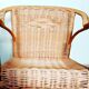Fauteuil enfant osier vintage
