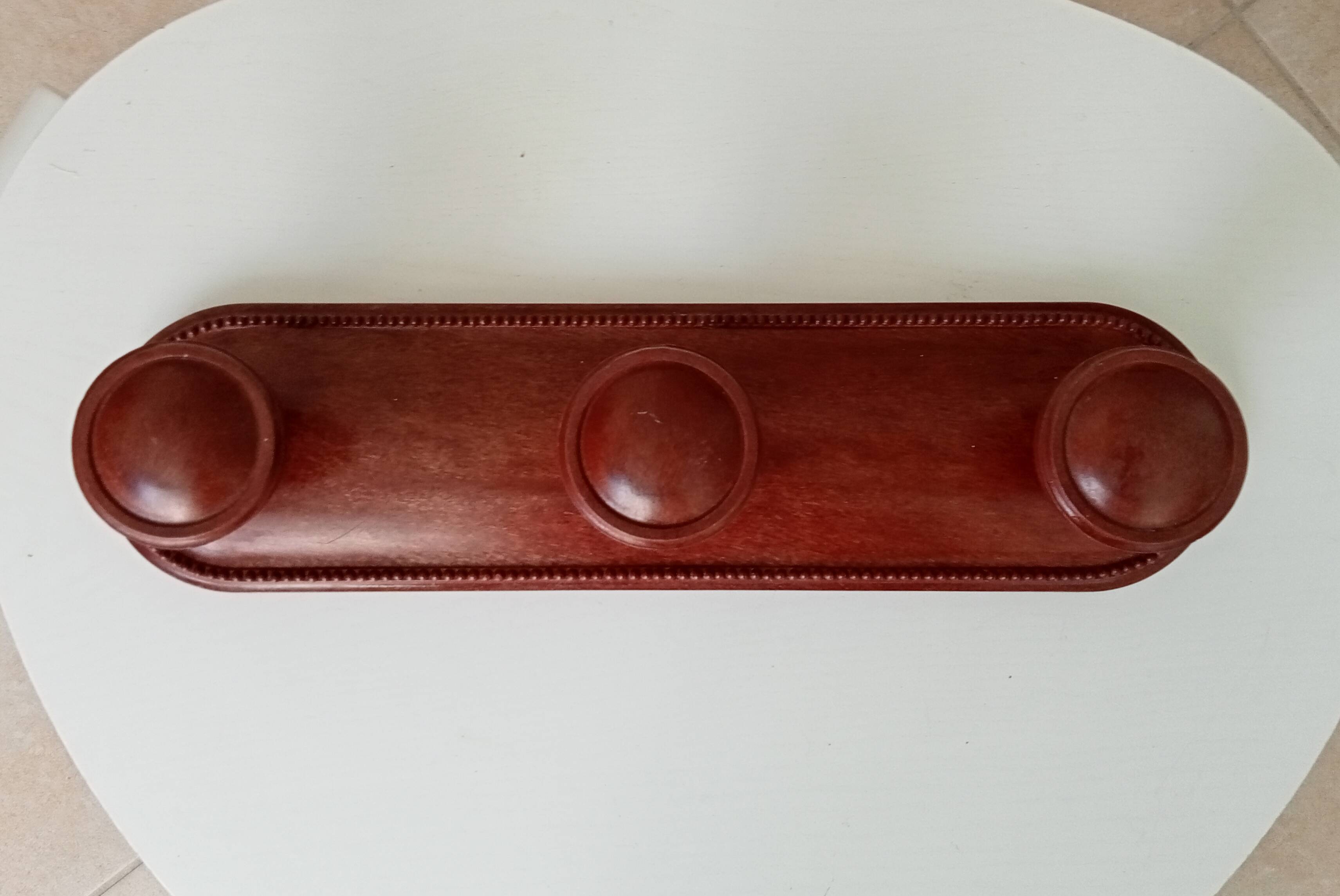 Art deco wall coat rack in bakelite 50s/60s