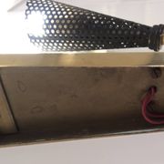 Wall lamp with reflector in rigitulle (perforated metal) from the 50s